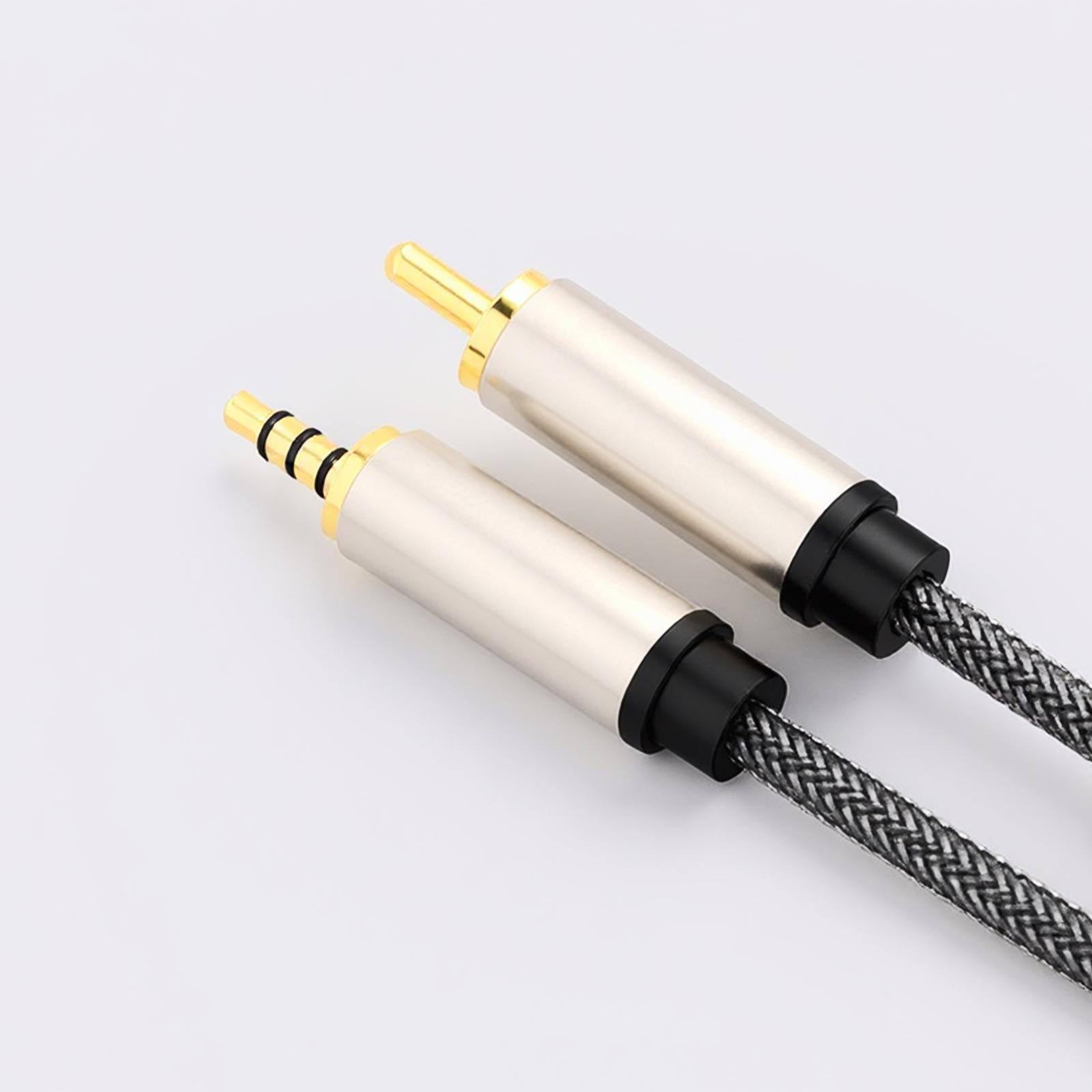 Rca Cable - PVC-Digital-Koaxial-Audiokabel, RCA-auf-3,5-mm-Klinkenstecker-Kabel für Heimkino-Systeme und Lautsprecheranschlüsse