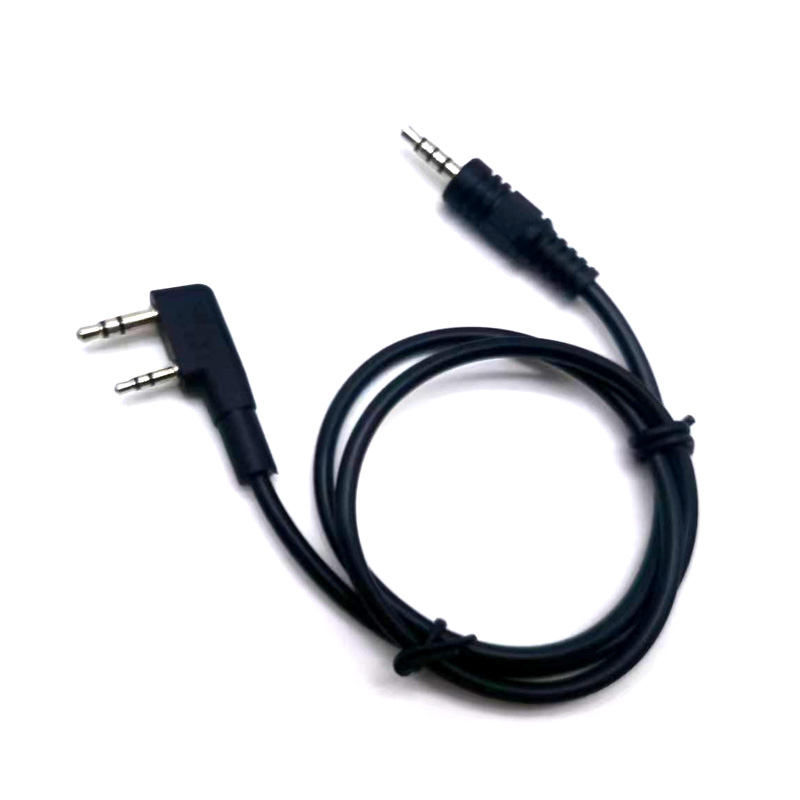 Speaker Terminal - Baofeng 2-poliger K-Typ-Headset-Anschlussstecker auf 3,5-mm-Lautsprecherschnittstelle, Audio-Konvertierungskabel