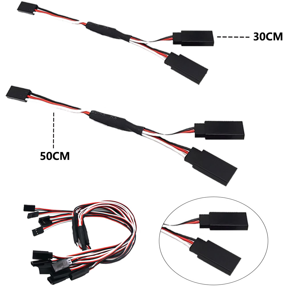Rca Cable - 5/8/10 Stück RC Servo Y-Verlängerungskabel 300mm