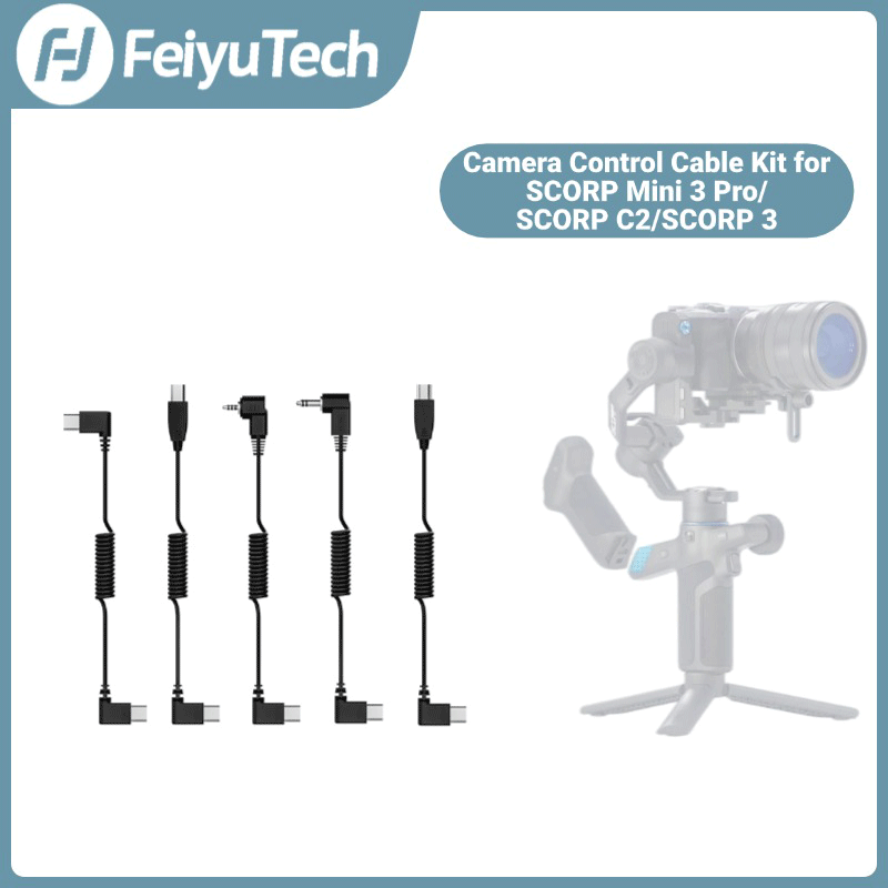 Trs Cable - FeiyuTech SCORP 5-in-1 Kamera-Steuerungskabel-Set USB-C zu