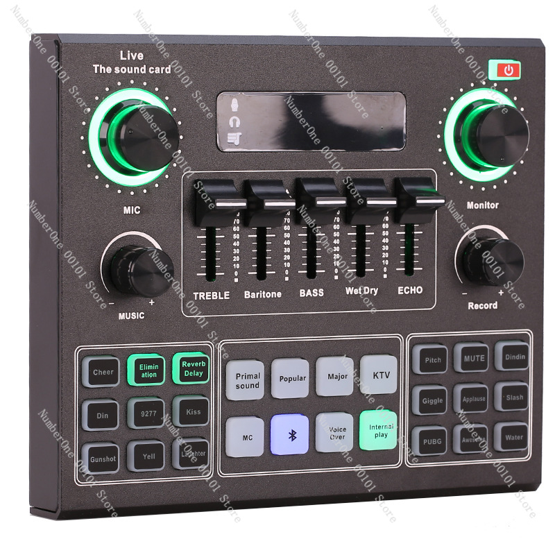 Usb Sound Card - V9 Soundkarte Mikrofon Set USB Soundkarte