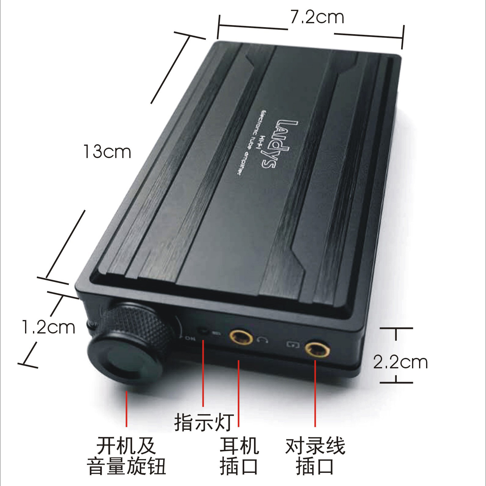 Headphone Amplifier - LAIDYS Tragbarer Röhren-Kopfhörerverstärker HiFi Röhren-Ohrverstärker HIFI