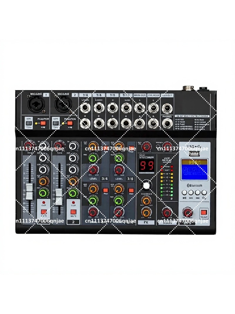 Usb Sound Card - Professioneller Audio-Mixer mit integrierter Soundkarte, Bluetooth