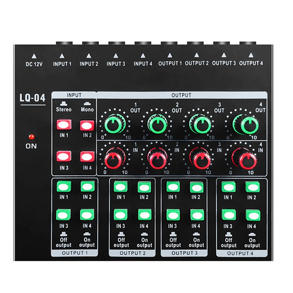 (MEOF] -LQ04 4-Kanal-Mixer 4-K – Headphone Amplifier Bewertung und Preis