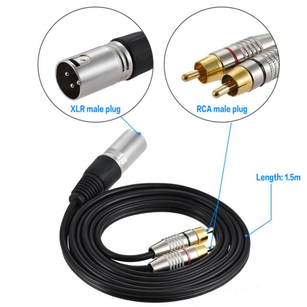 XLR-Audio-Splitterkabel zu RCA – Rca Cable Bewertung und Preis
