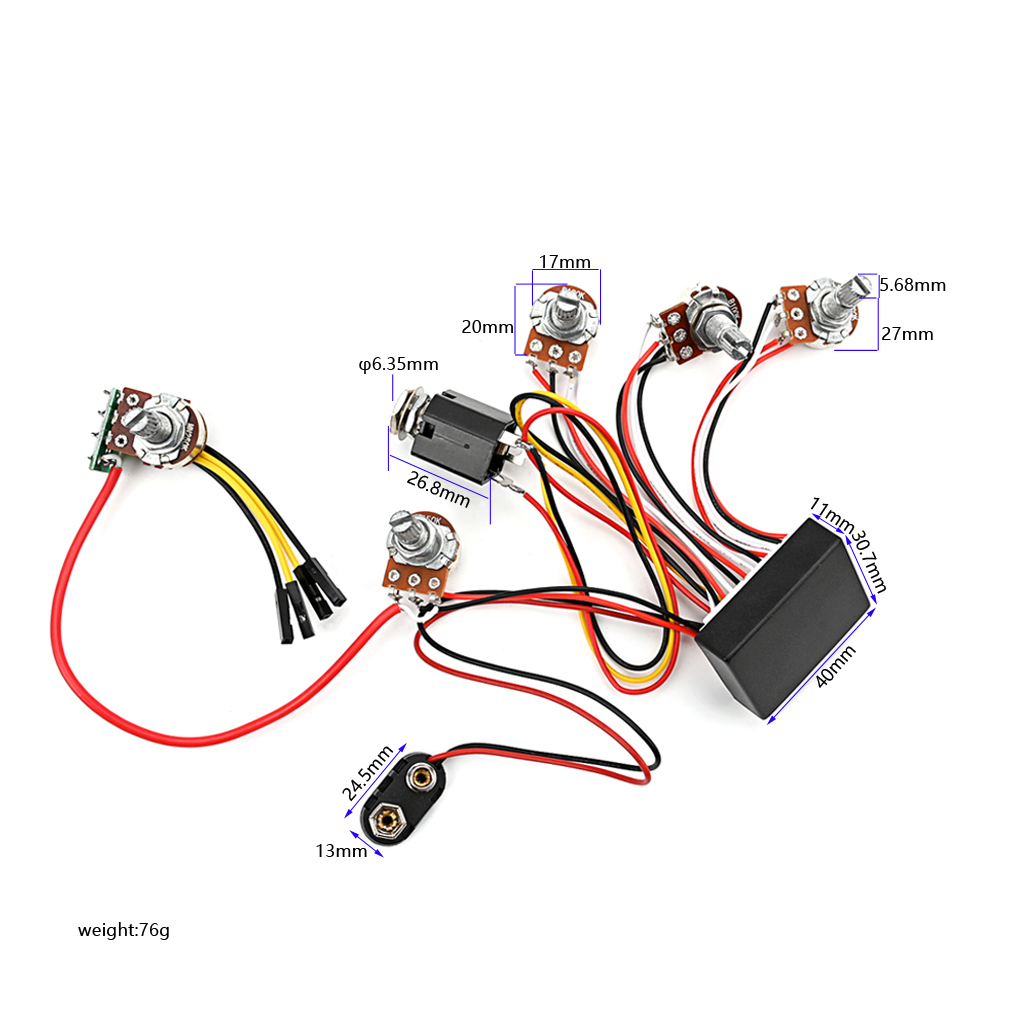 Vorverdrahteter 3-Band-Aktivba – Passive Preamp Bewertung und Preis