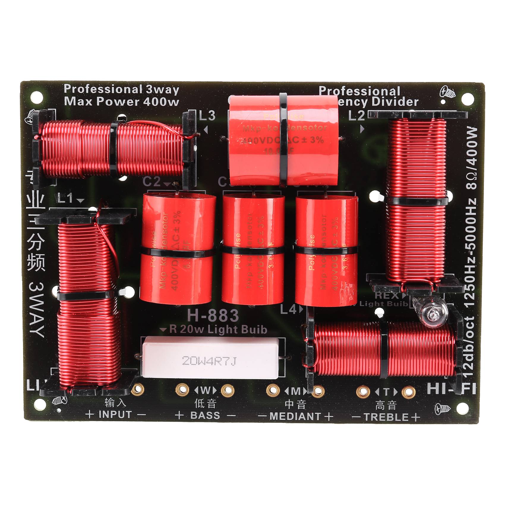 Excellent-400W 3-Wege-Crossove – Speaker Crossover Bewertung und Preis