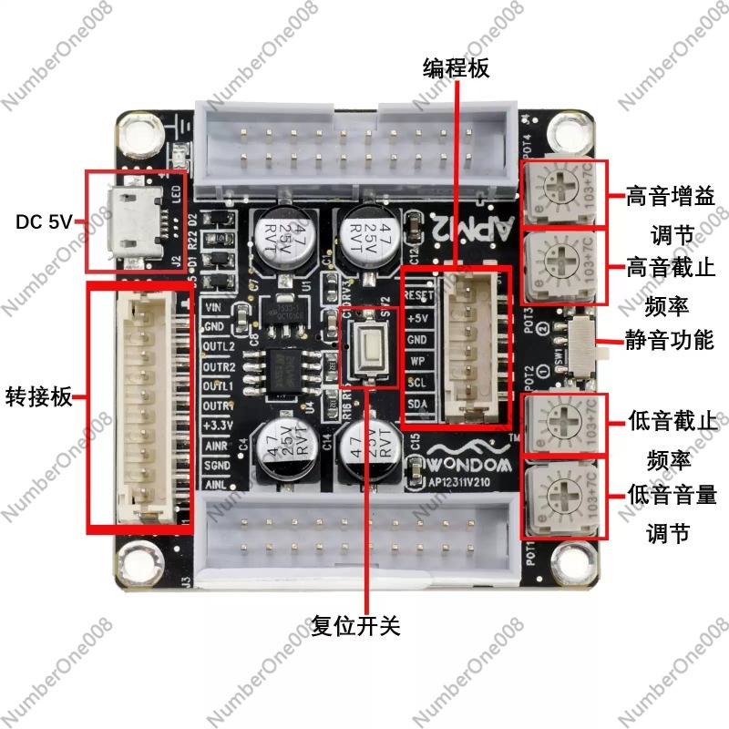 ADAU1701 2.1 DSP Audio-Prozess – Volume Control Board Bewertung und Preis