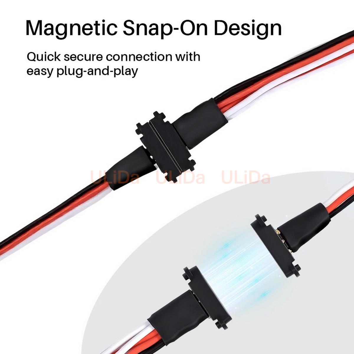 3-poliger magnetischer Snap-on – Rca Cable Bewertung und Preis